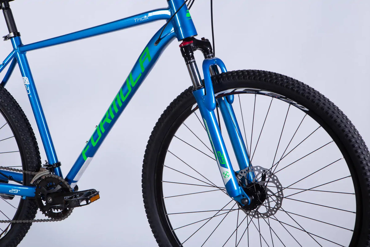 Велосипед AL 29" Formula THOR DD CS рама-21" синій з зеленим 2026
