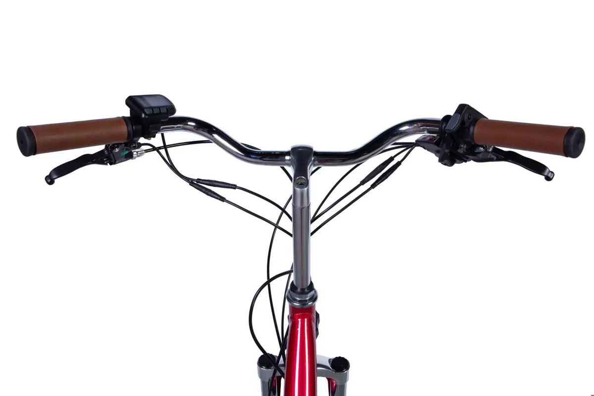Велосипед з електроприводом 26" ST Dorozhnik eLUX Vbr FR рама-17" 36B 13А*г 500Вт сливовий (матовий) 2026