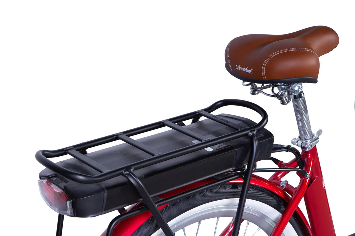 Велосипед з електроприводом 28" ST Dorozhnik eRETRO Vbr FR рама-19" 36B 13А*г 500Вт малиновий 2026