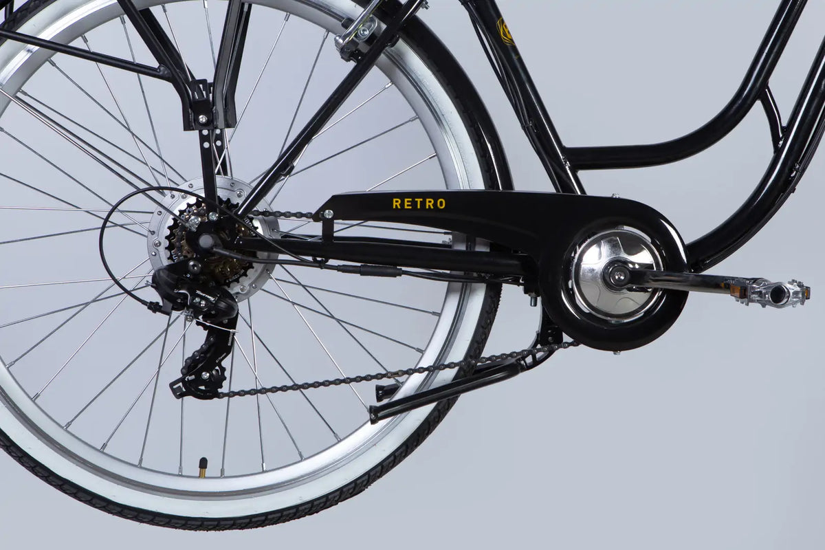 Велосипед з електроприводом 28" ST Dorozhnik eRETRO Vbr FR рама-19" 36B 13А*г 500Вт чорний 2026