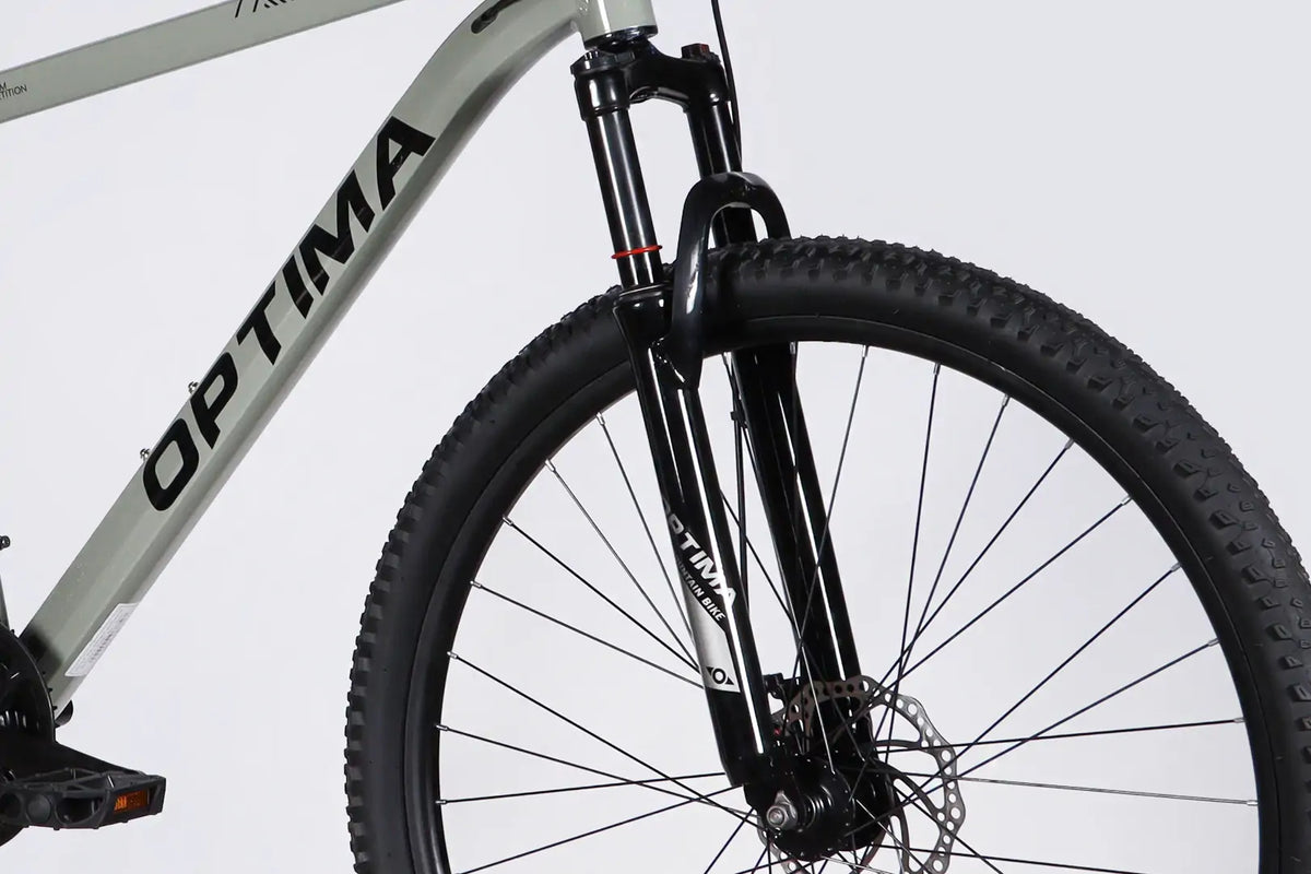 Велосипед AL 29" Optima . DD FR рама-19" сірий з зеленим 2026 (в мішку)
