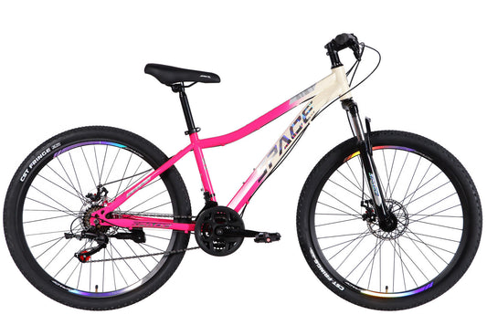 Велосипед ST 27.5" SPACE AURORA DD FR рама-15" біло-рожевий 2026